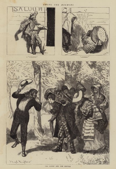 Blant mormonene av Arthur Boyd Houghton