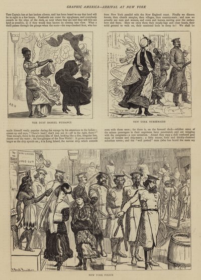 Graphic America, Ankomst til New York av Arthur Boyd Houghton