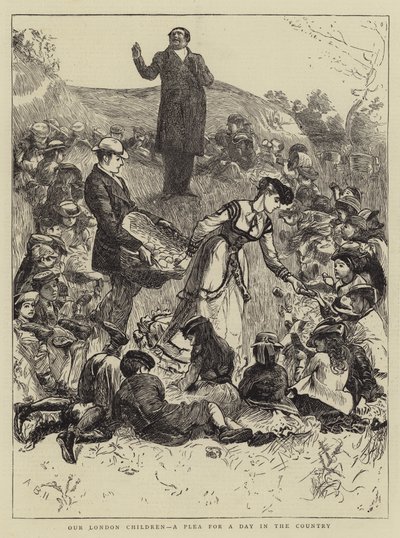 Våre London-barn, en bønn for en dag på landet av Arthur Boyd Houghton