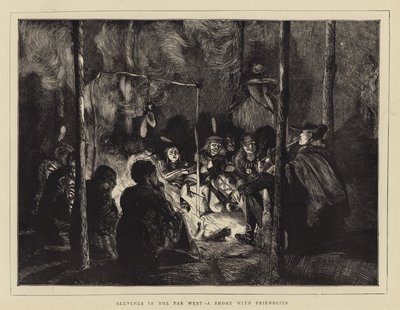 Skisser i det fjerne vesten, en røyk med vennskapskamper av Arthur Boyd Houghton