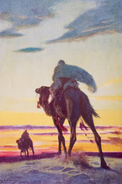 The Flight of Muhammad to Medina, illustrasjon fra 