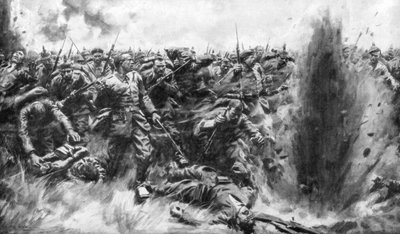 Et massivt tysk angrep på den britiske fronten, første verdenskrig, 1914 1926. av Arthur C. Michael