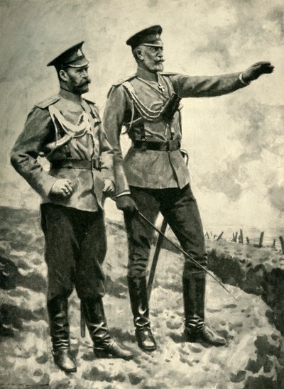 Forandringene i den russiske kommandoen, september 1915. Første verdenskrig, c1920. av Arthur C. Michael