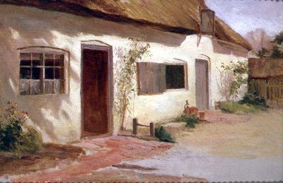 Utsikt over en hytte av Arthur Claude Cooke