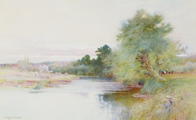 Høsting nær Marlow av Arthur Claude Strachan