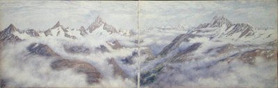 Utsikt fra Breithorn av Arthur Cust