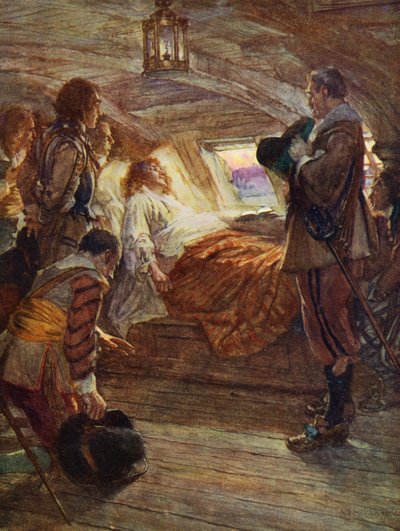 Sir Francis Drakes død av Arthur David (after) McCormick