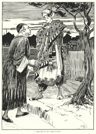 "Jeg ber deg om å selge dem til meg" (gravering) av Arthur David McCormick