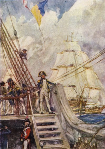 Nelson på jakt etter den franske flåten av Arthur David McCormick