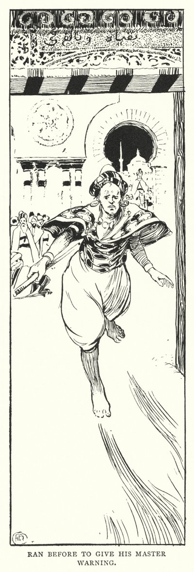 Løp før for å gi sin mester advarsel (gravering) av Arthur David McCormick