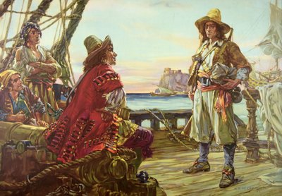 Rekruttering til et piratskip på 1600-tallet av Arthur David McCormick