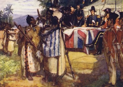Signerer Waitangi-traktaten av Arthur David McCormick