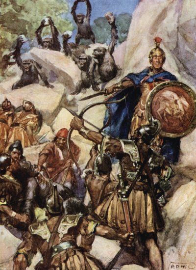 Karthagerne angriper gorillaene av Arthur David McCormick