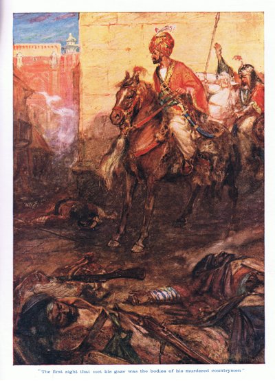 Det første synet som møtte blikket hans var likene av hans myrdede landsmenn av Arthur David McCormick