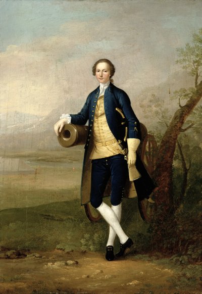 Gentleman med en kanon av Arthur Devis