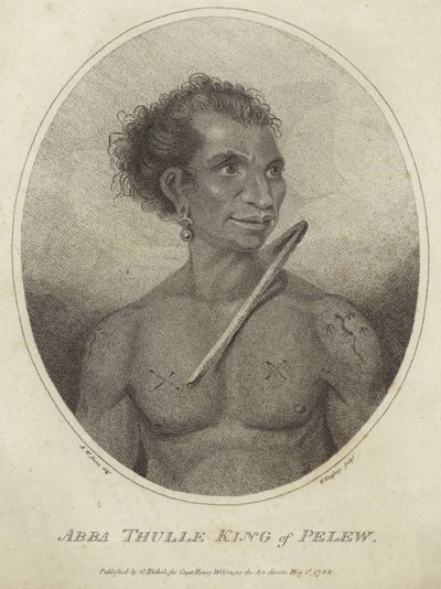 Portrett av Abba Thulle, kongen av Pelew av Arthur Devis