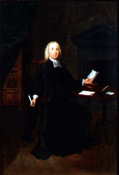 Portrett av pastor William Farington, Vicar of Leigh i Lancashire, ca. 1741-42 (olje på lerret) av Arthur Devis