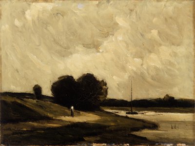 Nær Portchester (olje på lerret) av Arthur Douglas Peppercorn