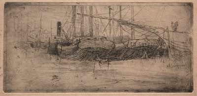 Skli langs Cuyahoga-elven, 1887. av Arthur E. Schneider.
