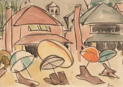 Strandparasoller av Arthur Garfield Dove