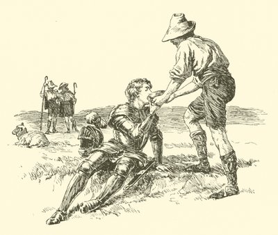 Sir Calidore, Knight Of Courtesy, The Quest Of The Blatant Beast (gravering) av Arthur George Walker