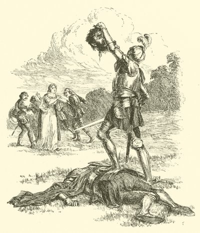 The Adventures of Sir Artegall, The Tyrant Grantorto (gravering) av Arthur George Walker