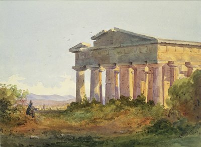 Landskap ved Paestum av Arthur Glennie
