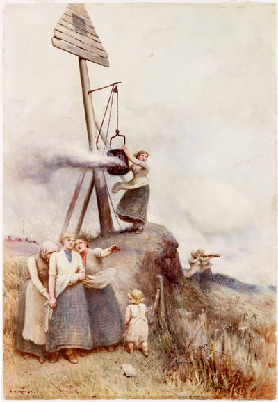 Lighting the Beacon (kroppsfarge) av Arthur Hardwick Marsh