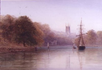 On the Dart (akvarell) av Arthur Henry Enock
