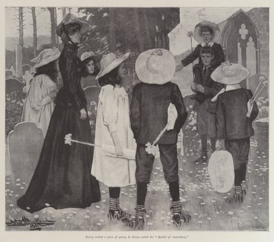 The Canterbury Pilgrims, av E Nesbit av Arthur Herbert Buckland