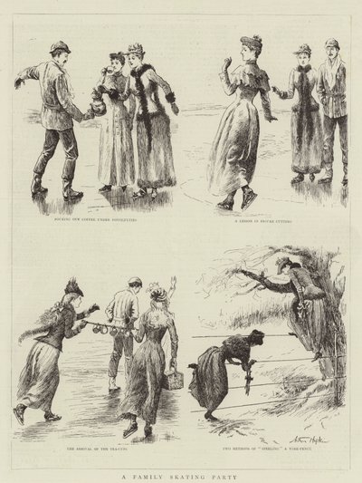 En familie skøytefest av Arthur Hopkins