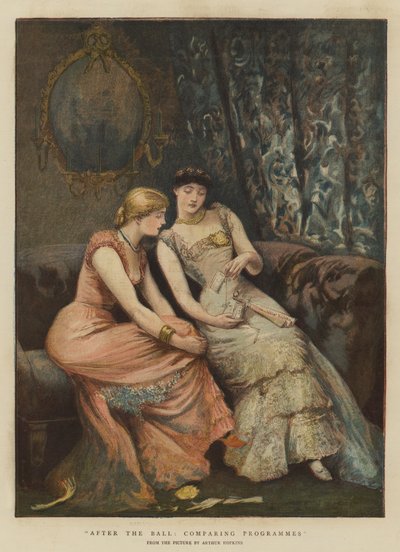 Etter ballen, sammenligne programmer (chromolitho) av Arthur Hopkins
