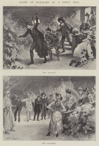 Alarm av innbruddstyver på et fancy ball av Arthur Hopkins