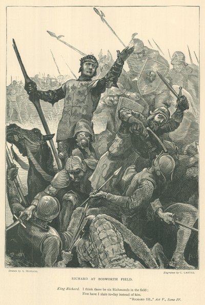 Illustrasjon for kong Richard III av Arthur Hopkins
