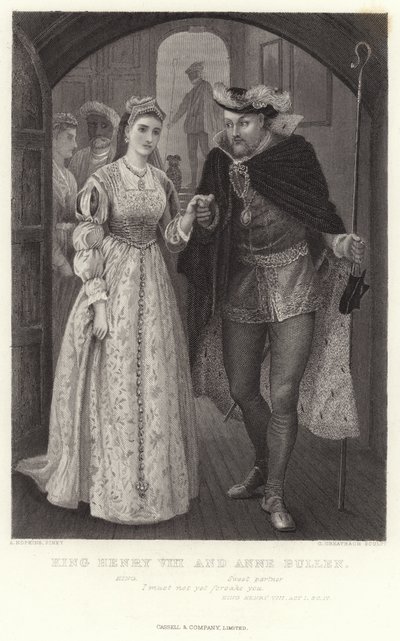 Kong Henry VIII og Anne Bullen, Kong Henry VIII, Act I, Sc IV av Arthur Hopkins