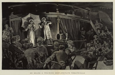 Om bord på et treningsskip, private teatre av Arthur Hopkins