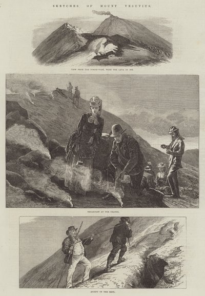 Skisser av Vesuv av Arthur Hopkins