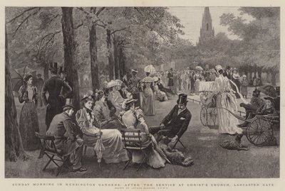 Søndag morgen i Kensington Gardens, etter gudstjenesten i Christ