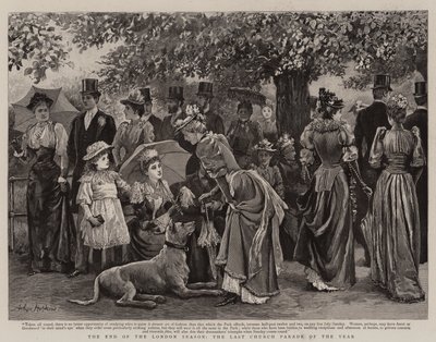 Slutten av London-sesongen, årets siste kirkeparade av Arthur Hopkins