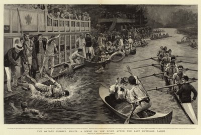 Oxford Summer Eights, A Scene on the River etter Last Evening