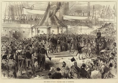 Prinsen av Wales ønsket velkommen hjem i Portsmouth av Arthur Hopkins