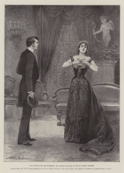 Prinsessen og sommerfuglen, Mr Pineros nye skuespill på St James's Theatre av Arthur Hopkins