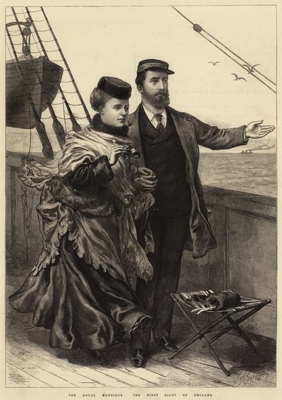 Det kongelige ekteskapet, det første synet av England av Arthur Hopkins