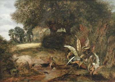 A Quiet Nook (olje på lerret) av Arthur J. Stark