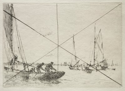 Oyster Mudring, West Mersea av Arthur John Trevor Briscoe