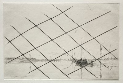 Oyster Grounds (på Essex Creek ved lavvann) av Arthur John Trevor Briscoe