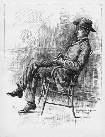 Portrett av Benjamin Peter Old Hutch Hutchinson, 1890 av Arthur Jule Goodman