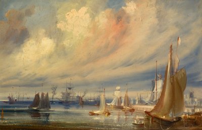Dundee Docks fra Patent Slip av Arthur Lee