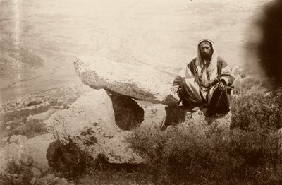 Dyssen og mannen, vest for Hesban (Heshban), 1881 av Arthur M. Mantell