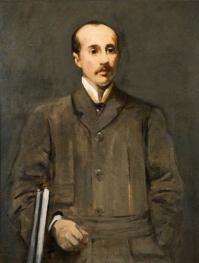 En portrettstudie [J Martin White] av Arthur Melville